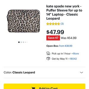 Kate Spade 14 inch Laptop Sleeve
